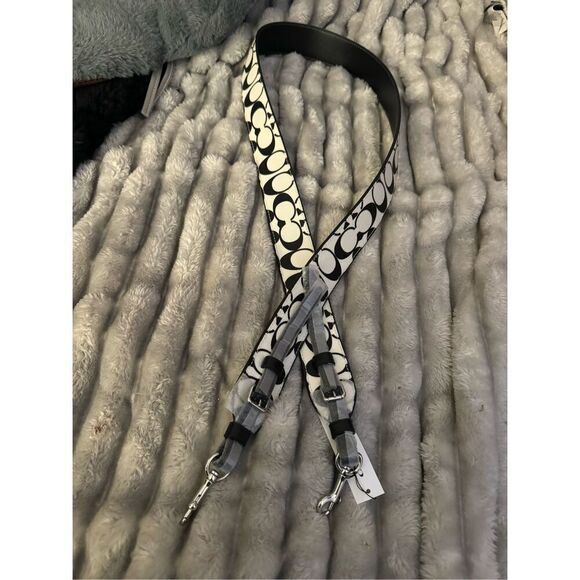 COACH logo leather novelty crossbody strap/belt - Picture 3 of 7